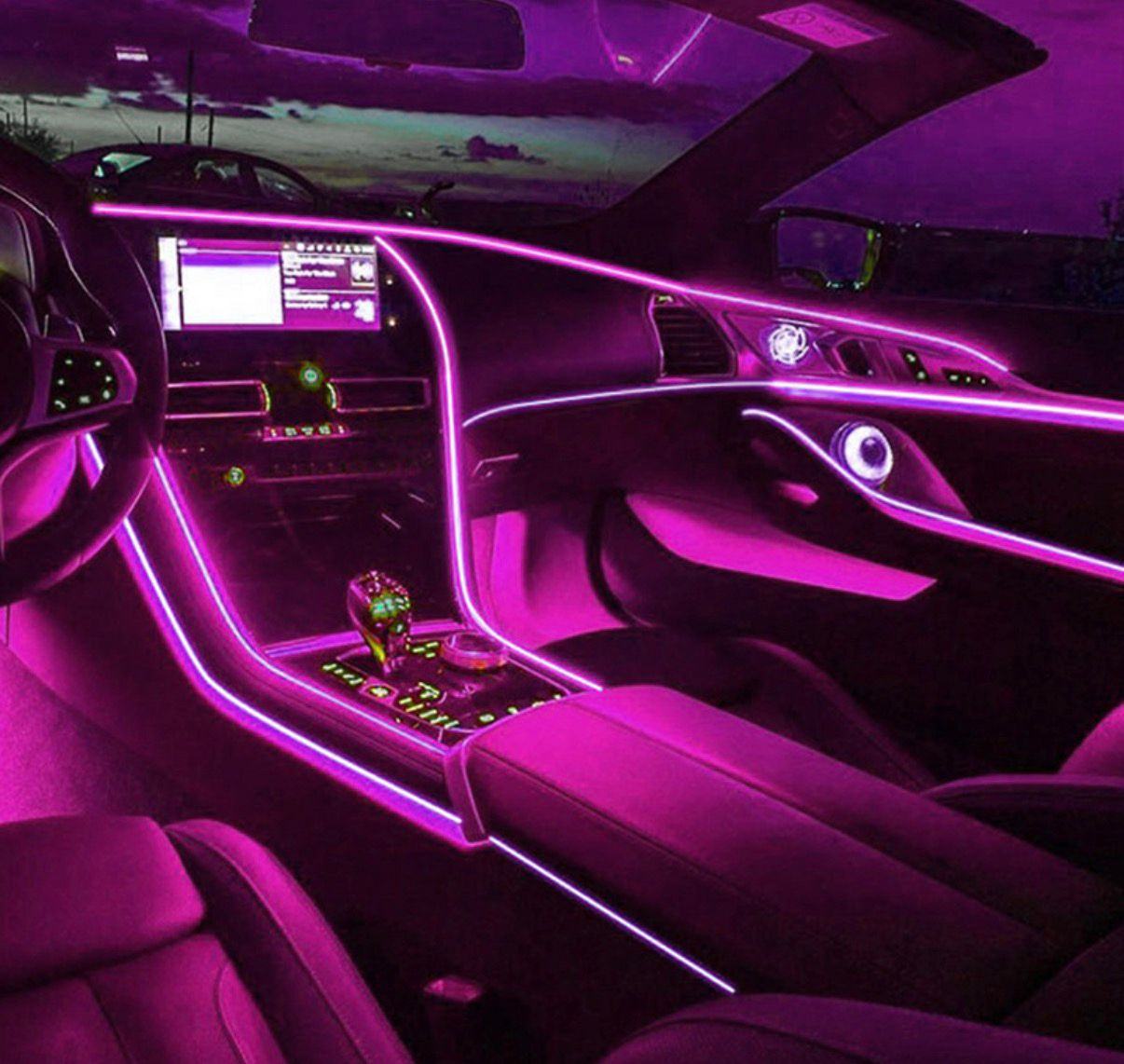 Car Neon Wire Purple